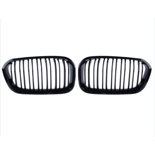 1 Series LCI Gloss Black Double Slat Front Grills F20 F21 (2015-2019)