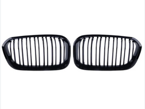 1 Series LCI Gloss Black Double Slat Front Grills F20 F21 (2015-2019)