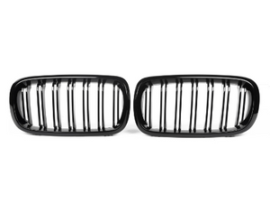 X5 & X6 Gloss Black Double Slat Front Grills F15 F16 (2014-2018)