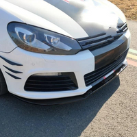 Vw Golf 6 MK6 R20 3Pcs Front Splitter Gloss Black