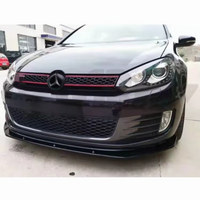 VW Golf MK6 GTI 3 Pcs Splitter Gloss Black 2008 - 2013