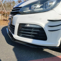 Vw Golf 6 MK6 R20 3Pcs Front Splitter Gloss Black