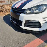 Vw Golf 6 MK6 R20 3Pcs Front Splitter Gloss Black