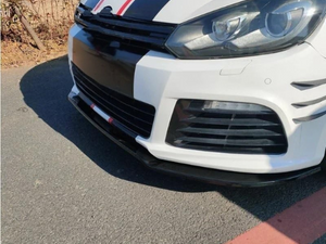 Vw Golf 6 MK6 R20 3Pcs Front Splitter Gloss Black