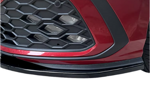 VW Golf Mk8 V1 GTI/GTD/R/R Line 2020+ splitter lip Gloss Black 3 Piece