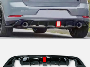 VW Golf GTI MK 7.5 TCR Diffuser Valance With Rain Light